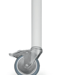 Conj. Pés Fixos com Rodas (4 unidades - 2 c/ travão)